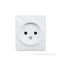 1gang 2Round Pin Outlet sans obturateur monté en surface